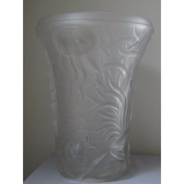 Czech Glass Marine Life Vase by Josef Inwald for Barolac, 1960s For Sale - Image 10 of 10