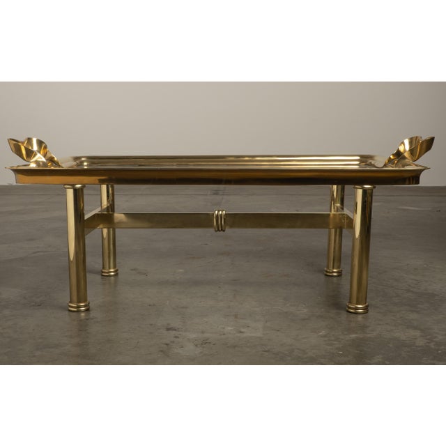 This rare piece could be the ultimate example of 70s or 80s glam. We picture this coffee table in an ultra cozy setting…a...