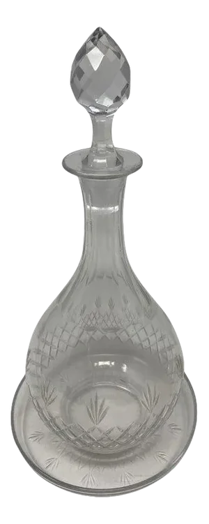 Antique Baccarat Carafe With Coaster
