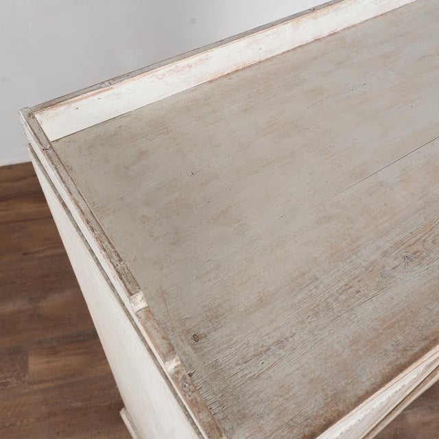 19th Century Swedish Gray Painted Pine Sideboard For Sale - Image 12 of 14