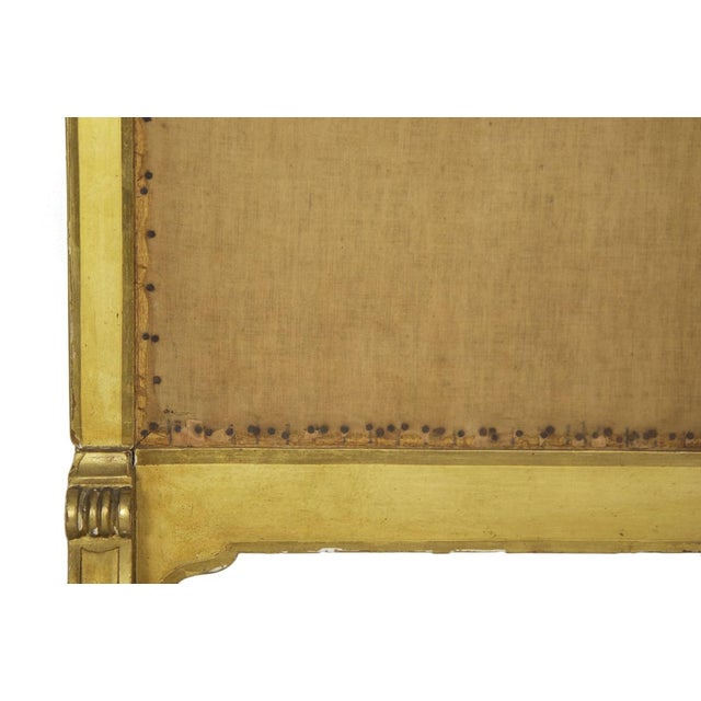 French Louis XVI Style Carved Giltwood Fire Screen C. 1900 For Sale - Image 17 of 17