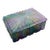 Iridescent Rainbow Glass Lidded Box, 1970's For Sale