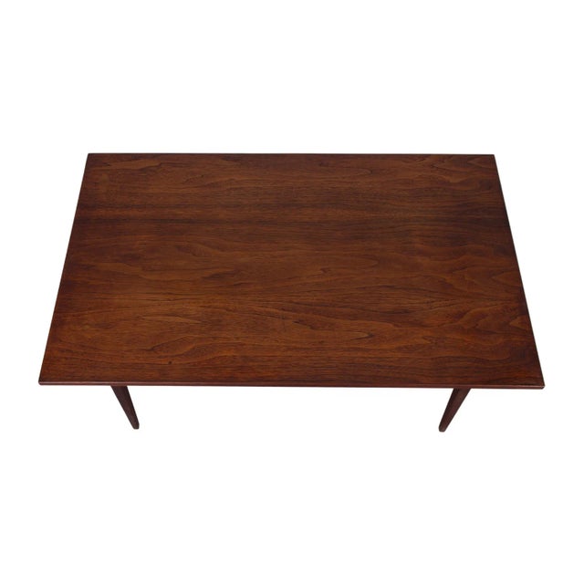 A beautiful, mid-century, modern, coffee table. The perfect length to pair with a sofa, in great condition. Featuring...