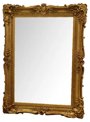 Large Gilt Rococo Wall Mirror, 1890s