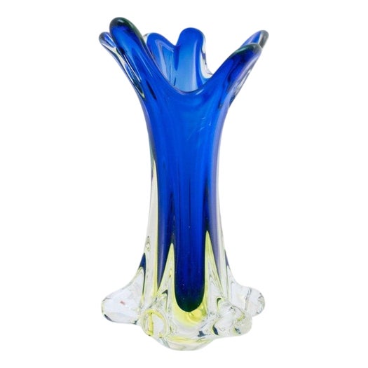 Glass Vase from Fratelli Toso, Italy, 1970s For Sale