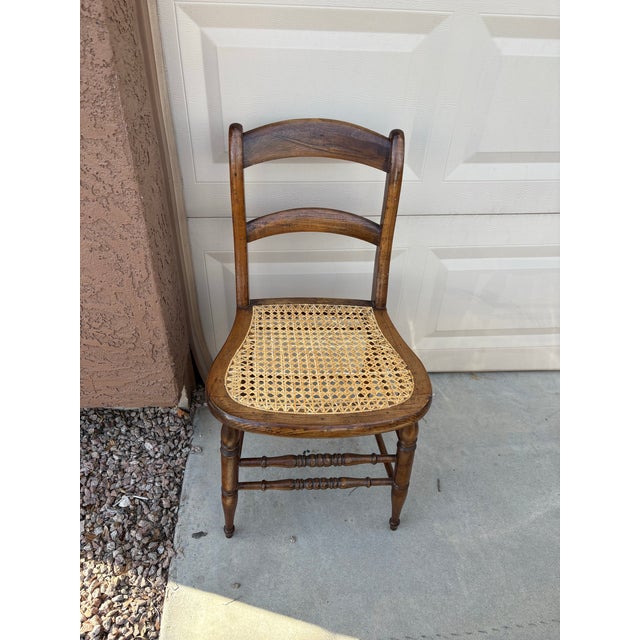 Early 20th Century Antique French Style Cane Seat Chairs - Set of 3 For Sale - Image 11 of 11