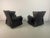 Viola dAmore Lounge Chairs in Dolphin Grey Leather with Hocker by Piero De Martini from Cassina, Italy, 1970s, Set of 2 For Sale - Image 14 of 18