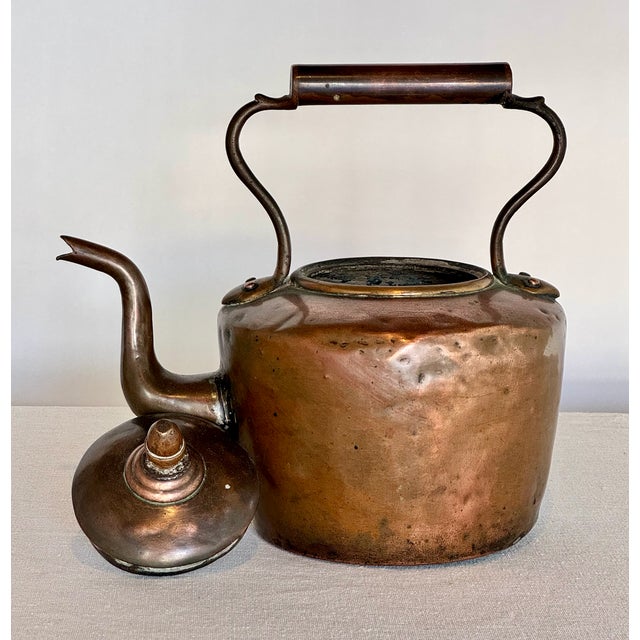 1800s Antique Copper Kettle, incredible patina, still works! Was in the same family since 1800s