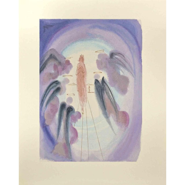 Salvador Dali, The Joy of the Blessed, Woodcut, 1963 For Sale