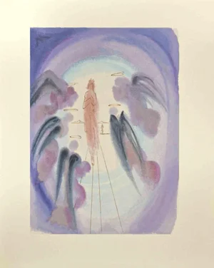Salvador Dali, The Joy of the Blessed, Woodcut, 1963