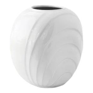 Vintage Scheurich Keramik Op Art Vase White Ceramic, Made in West Germany