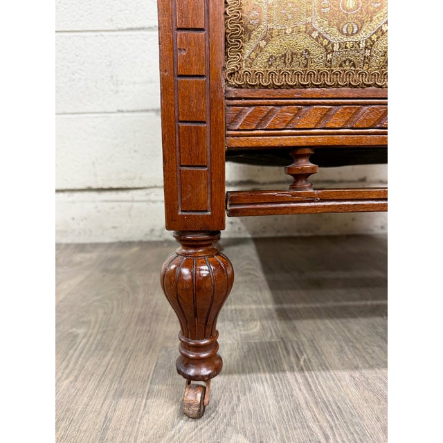Antique Victorian Eastlake Library Chair Lounge Chair Armchair For Sale - Image 10 of 16