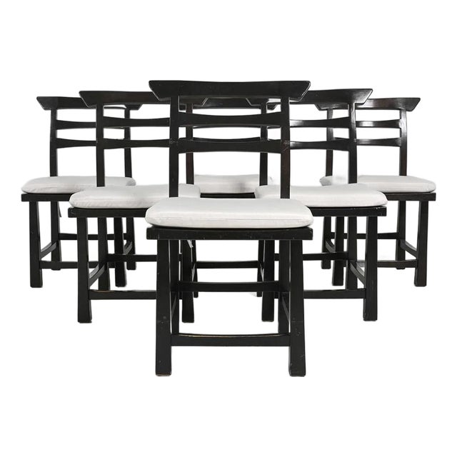 Set 6 Maria Yee Ming Style Dining Chairs For Sale