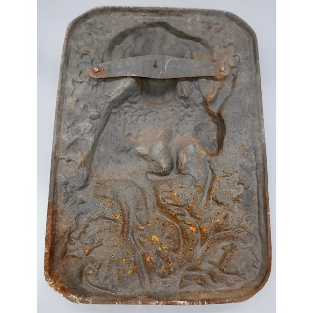 Antique French Cast Iron Hunting Plaque — Spaniel With Hare, High Relief, 19th Century For Sale In Austin - Image 6 of 6
