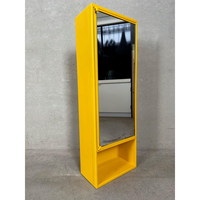 Glass Vintage Yellow Medicine Cabinets by Olaf von Bohr for Gedy, Italy, 1980s, Set of 2 For Sale - Image 7 of 16