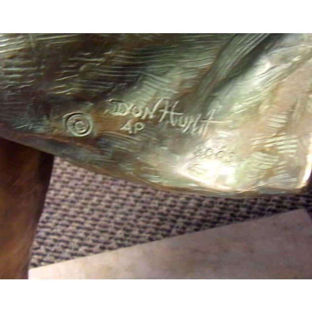 Don Hunt "Minuet" Violin Girl Bronze Sculpture Hand Signed For Sale - Image 11 of 17