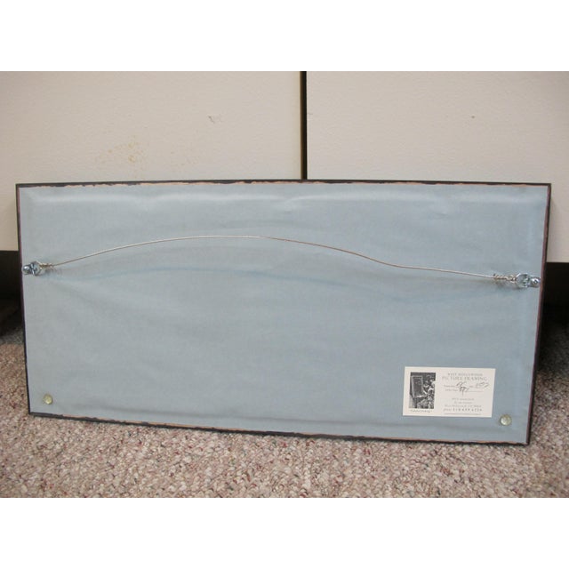 Antique French Village & Chateau Nogent Leroy Comte Hand Colored Engraving Print For Sale In Portland, OR - Image 6 of 6