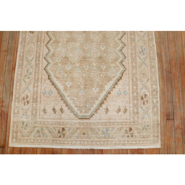 Mid 20th Century Vintage Textured Scattered Malayer Rug - 3'7" x 5'2" For Sale - Image 5 of 7