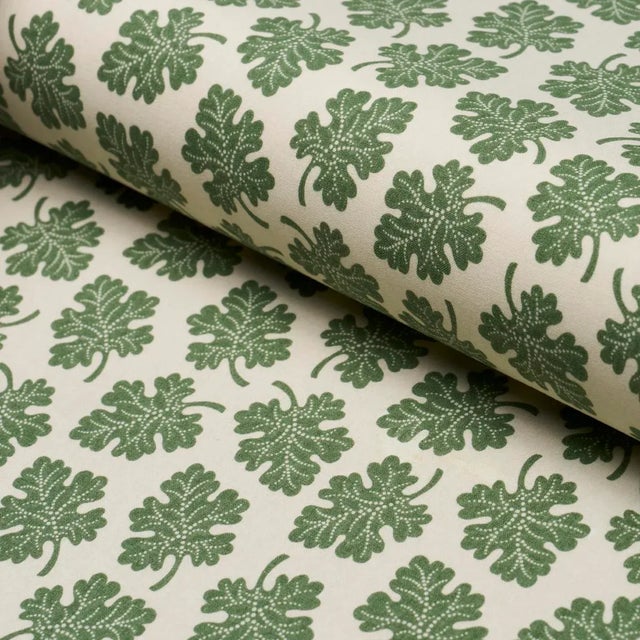 Schumacher SAMPLE - Schumacher X Rita Konig Olive Fabric In Green For Sale - Image 4 of 4