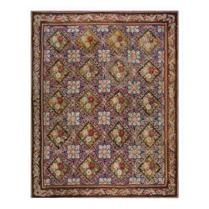 19th Century English Needlepoint Carpet ( 7'6" x 9'3" - 230 x 282 )