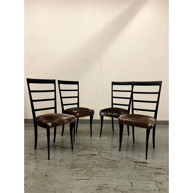 Set of 4 Vintage Italian Dining Chairs For Sale - Image 9 of 9