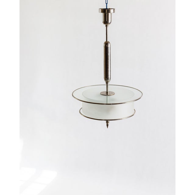 Vintage Functionalist Pendant Light, 1930s For Sale - Image 3 of 5