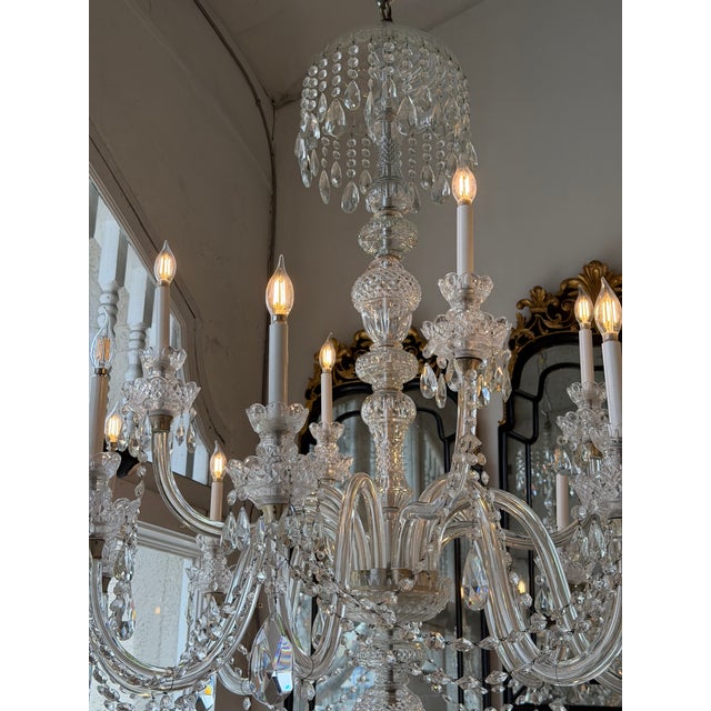 Huge Irish Crystal Louis XVI Style Chandelier For Sale - Image 4 of 13