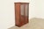 Ethan Allen Ethan Allen French Regency Louis XVI Solid Carved Cherry Wood Lighted Bookcase Cabinet For Sale - Image 4 of 17