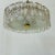 Metal Small Circular German Mid-Century Modern Ice Glass Chandelier / Pendant, 1970s For Sale - Image 7 of 12