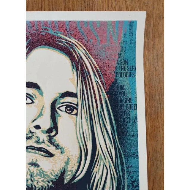 Shepard Fairey (Obey Giant), Kurt Cobain, Endless Nameless, 2021, Screenprint For Sale - Image 6 of 8