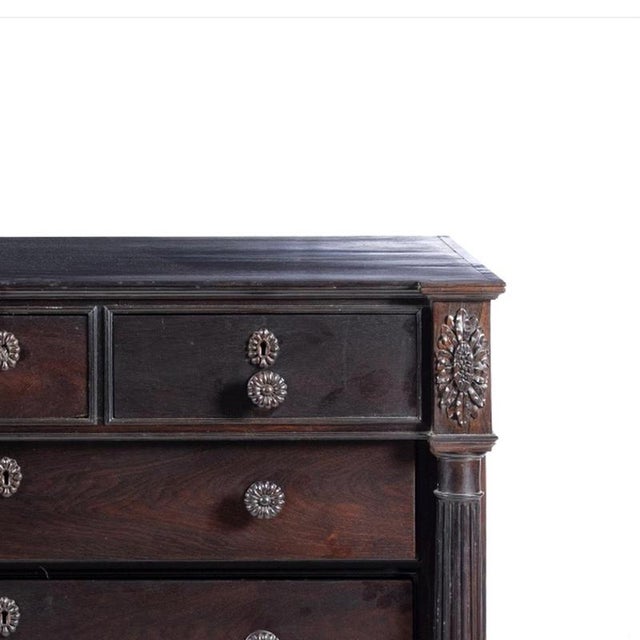 Empire Style Chest of Drawers in Wood, 19th Century For Sale - Image 4 of 6