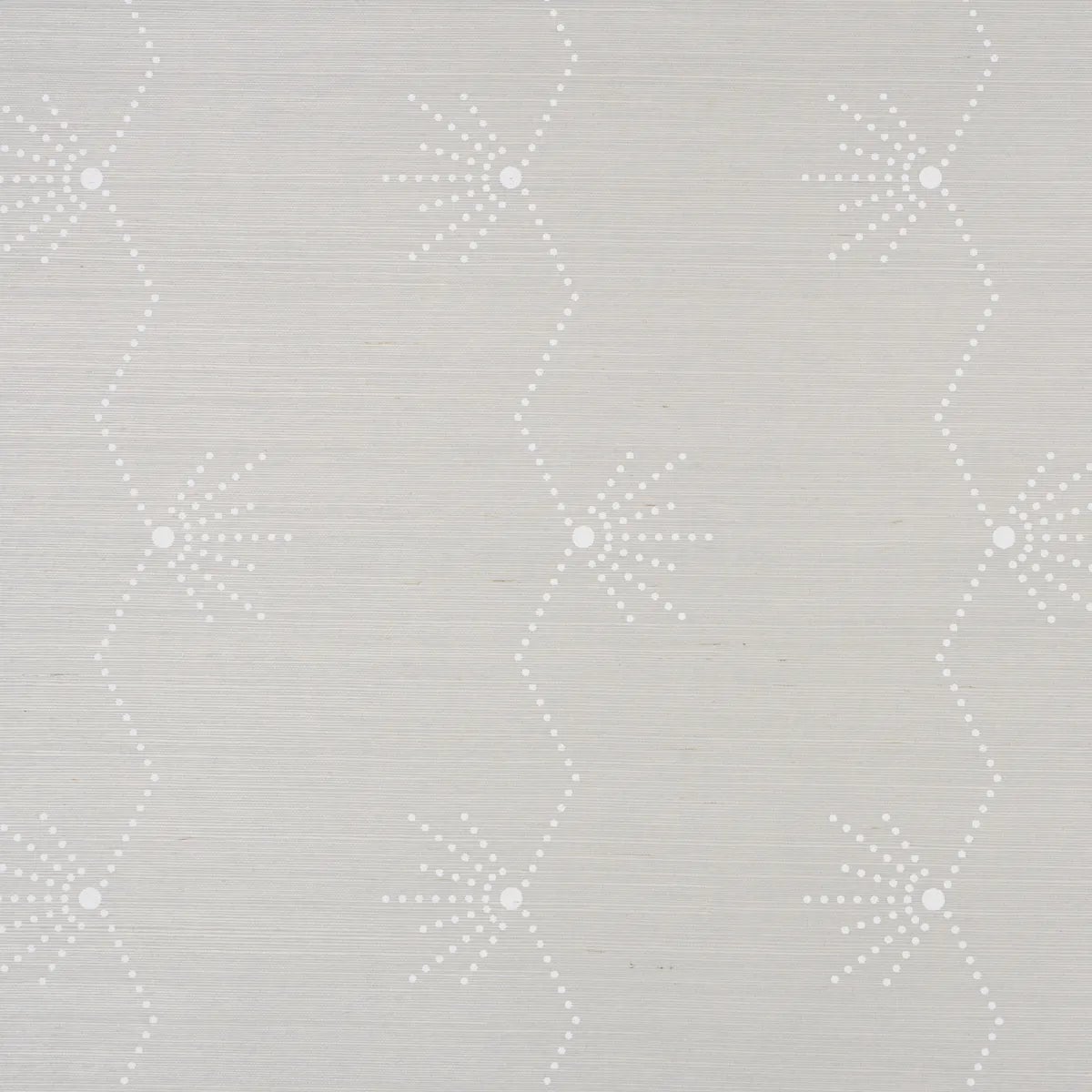 SAMPLE - Schumacher Royère Stripe Sisal Wallpaper In Dove | Chairish