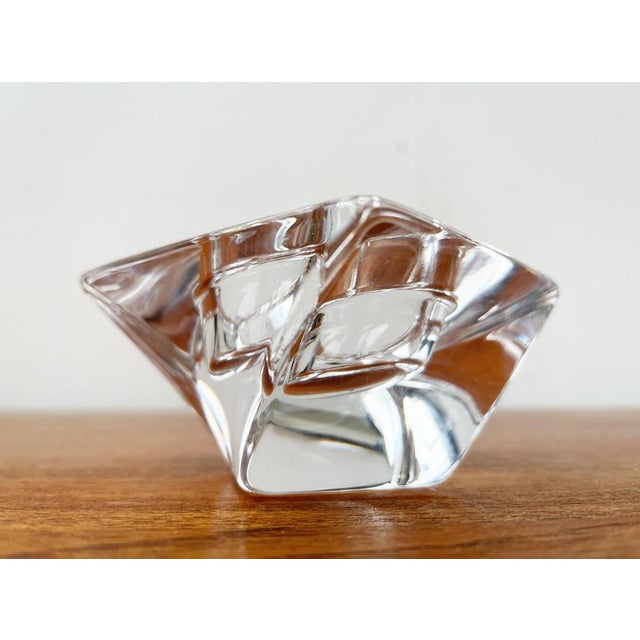 Vintage Tornado Series Crystal Glass Candleholder by Jan Johanssen for Orrefors, Sweden For Sale - Image 12 of 18