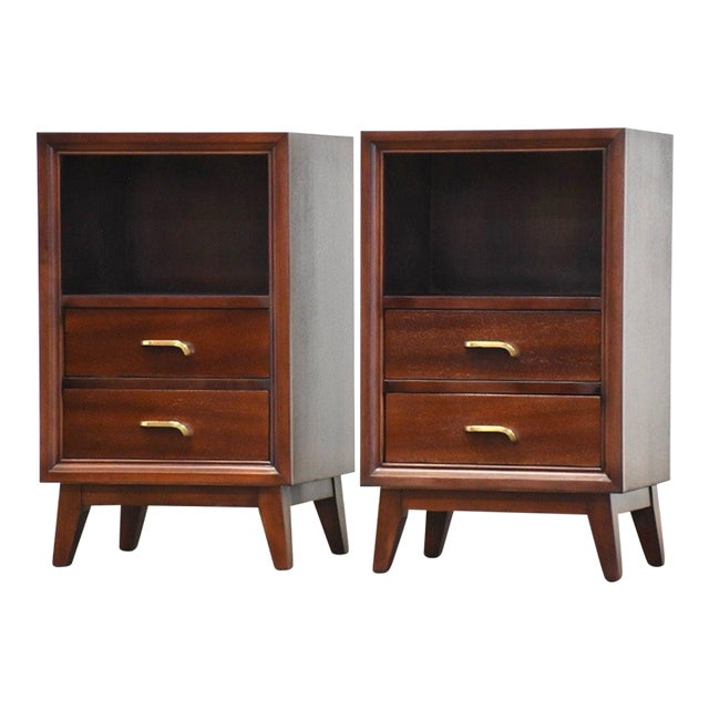 Refinished Mahogany Nightstands - a Pair For Sale