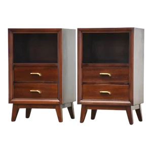 Refinished Mahogany Nightstands - a Pair