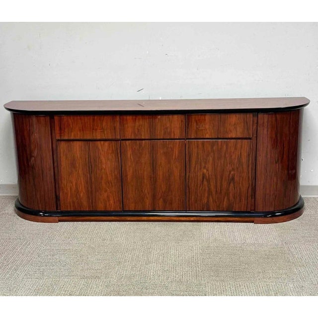 Brown Pietro Constantini Late 20th Century Lacquered Wood Credenza for Ello For Sale - Image 8 of 12