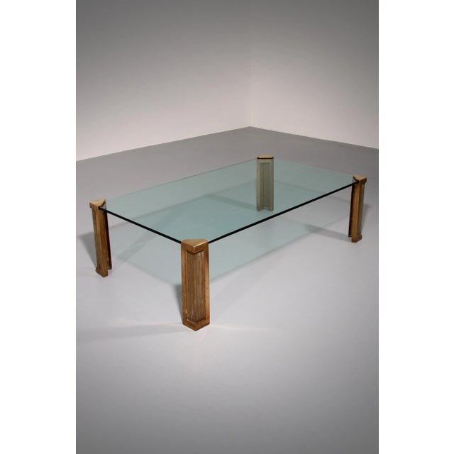 Gold Vintage Model T14 Coffee Table from Peter Ghyczy, 1970s For Sale - Image 8 of 8