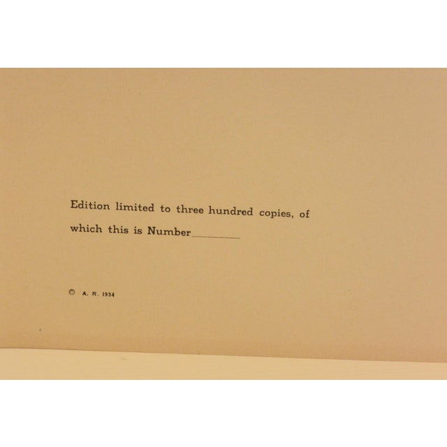 Rare 1934 Limited Edition Borzoi Portfolio: 28 Lithographs For Sale - Image 4 of 15