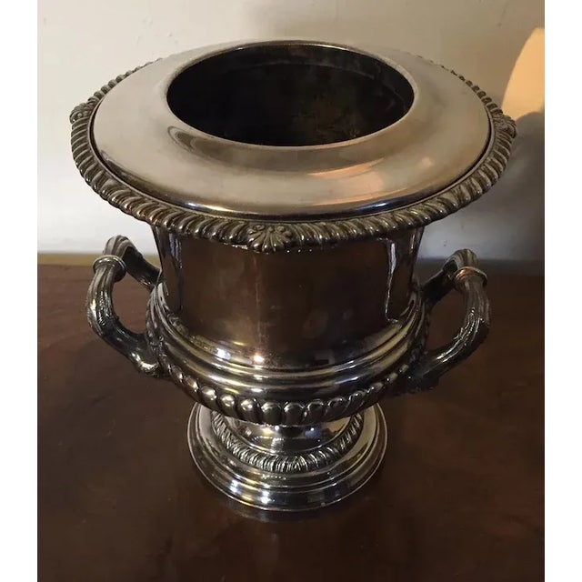 Antique 19th Century English Sheffield Silver Campagna Urn Champagne Ice Bucket For Sale - Image 10 of 11