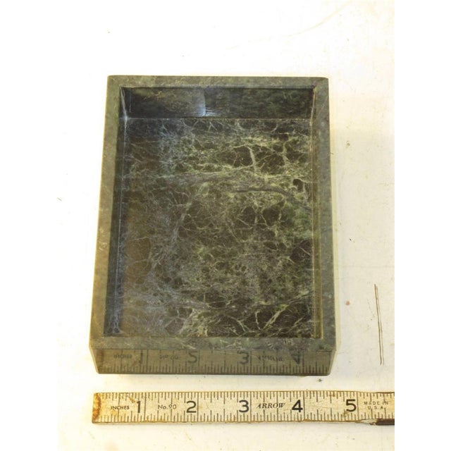 Trinket Jewelry Kye Ring Box Vintage Green Marble For Sale - Image 10 of 12