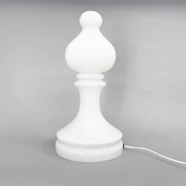 All-Glass Bishop Table Lamp attributed to Ivan Jakes, 1970s For Sale - Image 10 of 12