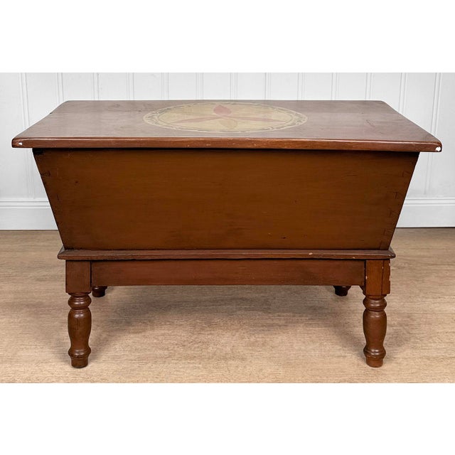 Antique Primitive Pennsylvania Dutch Dovetailed Dough Box For Sale - Image 9 of 15