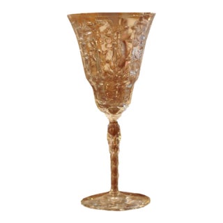 Vintage Rock Sharpe Pattern Claret Wine Glass For Sale