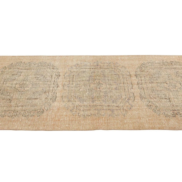 Mid 20th Century Vintage Distressed Oushak Runner For Sale - Image 4 of 7