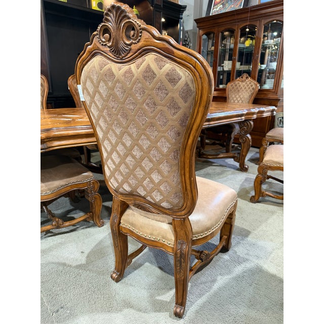 Brown Aico Amini "Tuscano" Dining Set With Eight Chairs For Sale - Image 8 of 9