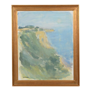 Signed Coastal Landscape by Prominent Swedish Artist, Gustav Rudberg