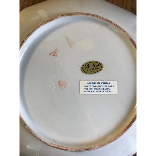 Vintage Hand Painted Chinese Decorative Andrea Plate By Sadek Signed A Pair Chairish