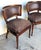 Pair of Neoclassical Klismos Chairs with Caned Seats and Leather Cushions For Sale - Image 9 of 16