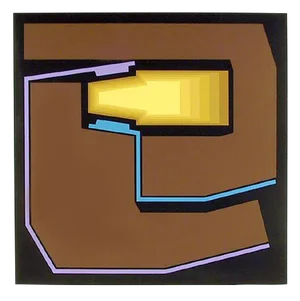 Yves Millecamps - Brown Abstract Serigraph