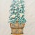 A beautiful 20th century large Chinoiserie panel painting of a potted flowering tree, attributed Chelsea House, and...